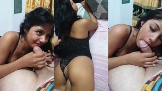Beautifull cute girl kissing and giving blowjob xxx video