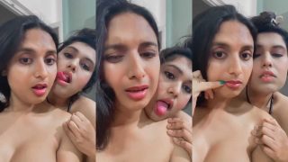 Two Indian beautiful girls ki lesbian sex video