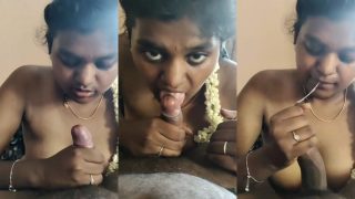 Tamil Horny Babe Giving Deepthroat Blowjob
