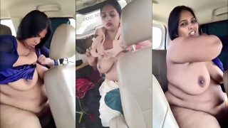Thick Wife After Fuck Wearing Clothes Inside Car