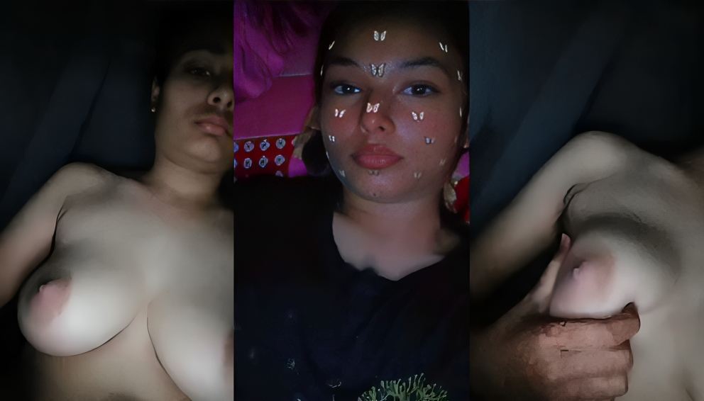 Beautiful Slim Cute Girl Showing Boobs