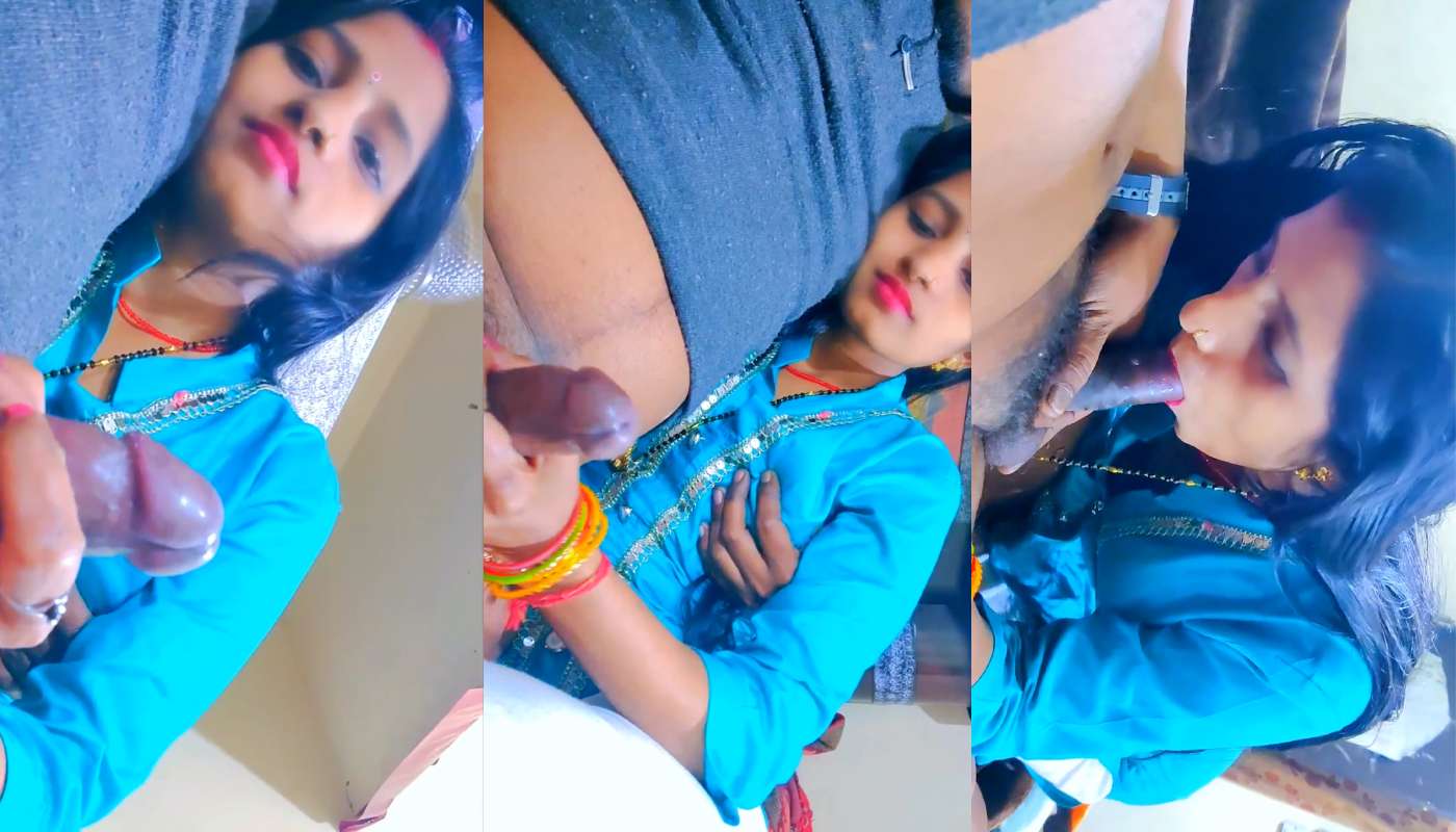 Desi Horny Bhabhi Sucking Cock