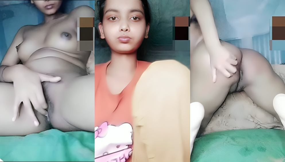 Cute Village Gf Fingering Hairy Pussy