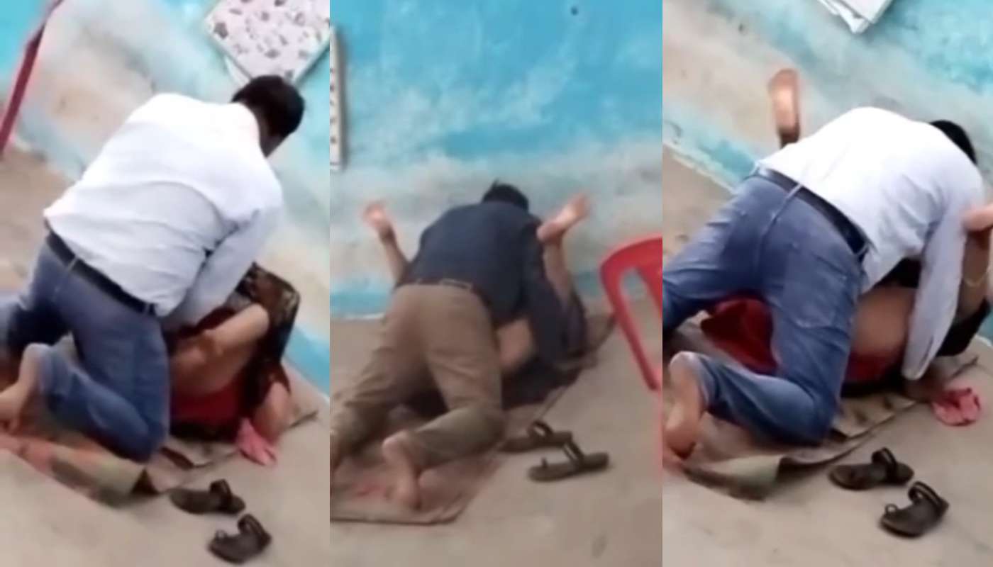 Desi Govt Teacher Having Sex with Two Senior Budday for Promotion One by One Blowjob And Fucking in Class Room Someone Peeping And Secretly Captured 2hd Videos