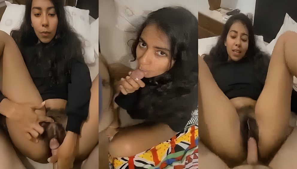 Horny Babe Girl Giving Blowjob Hairy Pussy Fucking