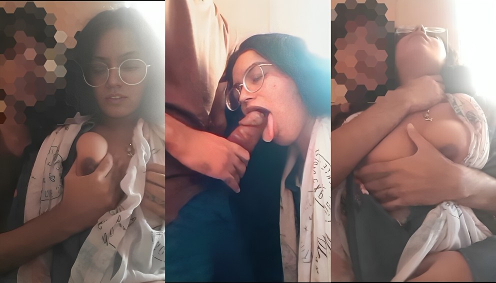 Indian submissive chasmish horny gf boobs slapped choking And kissing deepthroat blowjob in restaurant
