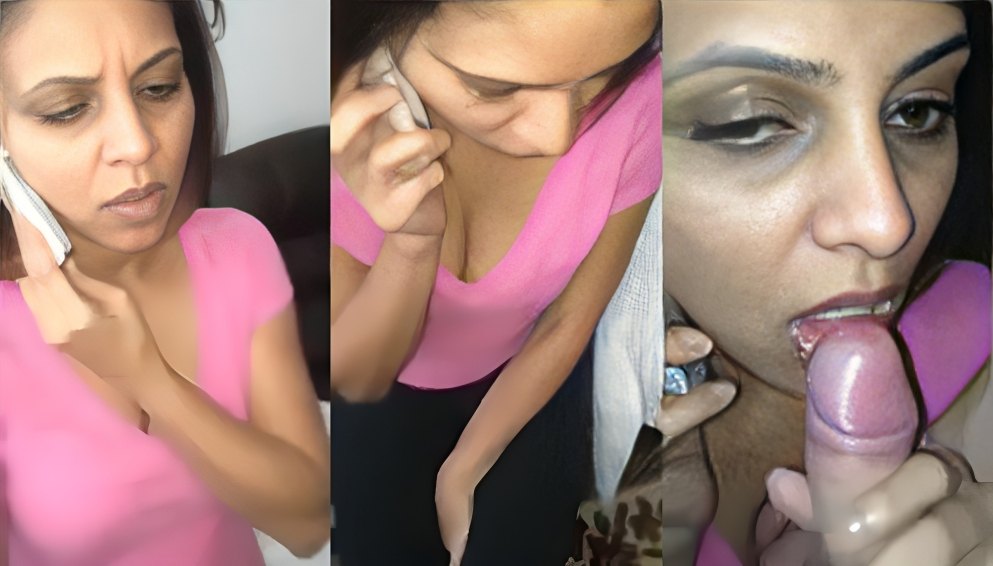 Pati se phone karte hue lund leti nri bhabhi ka video